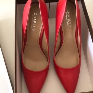 Charles David pink pumps